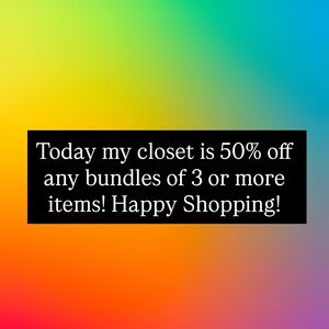Closet Cleanout Sale Announcement